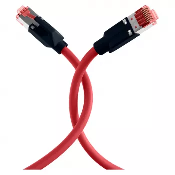 EFB ELEKTRONIK RJ45 Kabel krosowy Cat.6A S/FTP PUR Czerwony 0,25 m