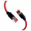 EFB ELEKTRONIK RJ45 Kabel krosowy Cat.6A S/FTP PUR Czerwony 0,25 m