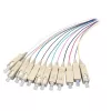 EFB Elektronik SC Single Mode światłowodowy kabel krosowy, Duplex 9/125µm, 1m, LSZH, żółty