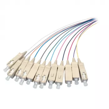 EFB Elektronik SC Single Mode światłowodowy kabel krosowy, Duplex 9/125µm, 1m, LSZH, żółty