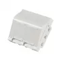 EFB ET-25028 Centralna płyta montażowa do 2 modułów Keystone, kątowe wyjście, 45x45 mm