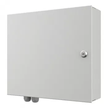 EFB Mini Wall Mount Enclosure 5 Modules 290x320x88mm, Light Grey (RAL 7035), IP30, Lockable