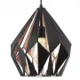 Eglo Carlton 1 Lampa wisząca Miedź E27 Vintage Industrialna Stal 310mm