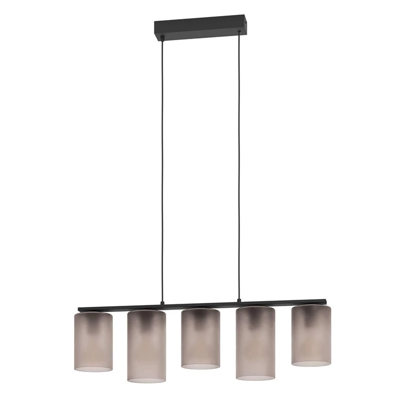 Lampa stołowa EGLO Colomera, elastyczne ramię, czarna, szara, E27