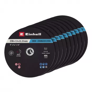 Einhell 230 x 2,0 mm cienkie tarcze tnące do szlifierek kątowych, 10 szt. 711524