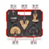 Einhell 708110 XLPLUS-CASE HCS HM Zestaw akcesoriów do narzędzi wielofunkcyjnych 37-częściowy