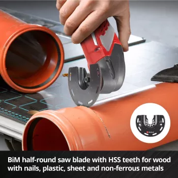 Einhell 708135 XL-PLUS-CASE zestaw akcesoriów do narzędzi wielofunkcyjnych BiM HSS, 10 elementów