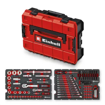 Zestaw narzędzi mechanicznych Einhell E-Case 201-częściowy (stal chromowo-wanadowa, możliwość stackowania) (370513)