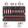 Einhell E-Case 92-częściowy zestaw narzędzi warsztatowych (370514) - stal chromowo-wanadowa, czarno-czerwony