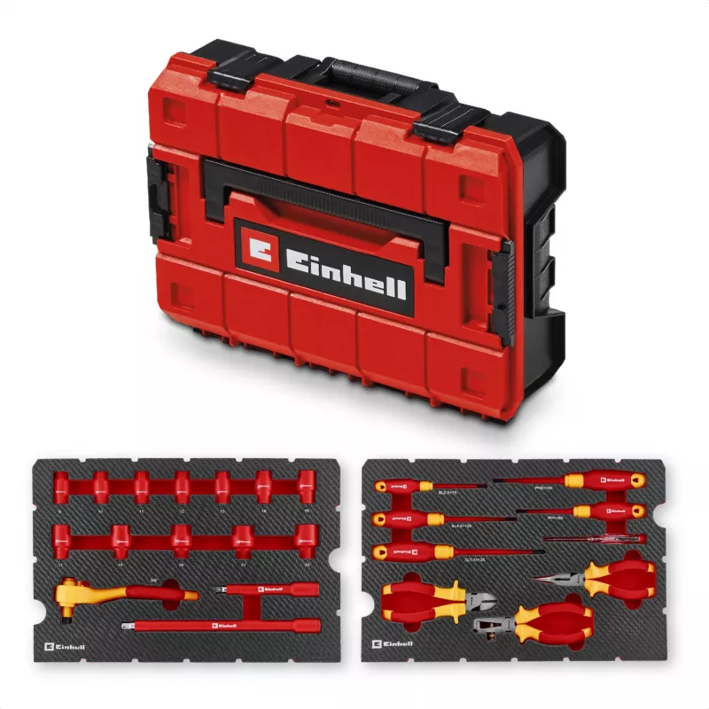 Zestaw narzędzi elektryka Einhell E-Case VDE 24-częściowy (czerwony/żółty)
