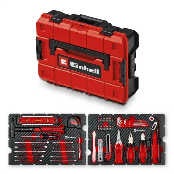 EINHELL-KWB E-Case Walizka Narzędziowa do Przeprowadzek, 79-częściowa (Czarno-Czerwona)
