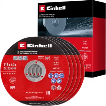 EINHELL-KWB Cienka tarcza tnąca, Ø 115 x 1,0 mm, 5 sztuk (do szlifierki kątowej)