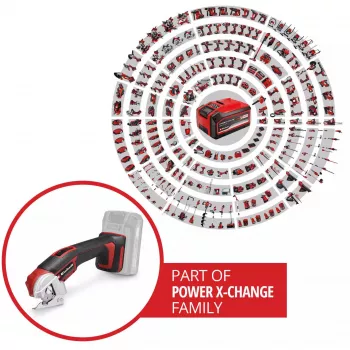 EINHELL Power X-Change Universal Cutter TE-UC 18/6 Li - Solo, 18V (Black/Red, bez baterii i ładowarki)
