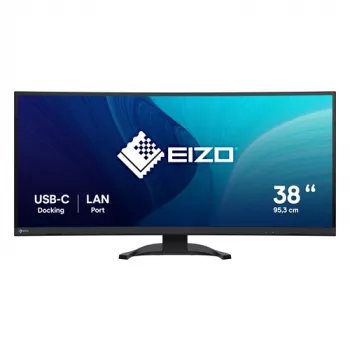 EIZO FlexScan EV3851X-BK 37.5 inch IPS Black Monitor, 3840x1600, USB-C 90W, DP, 2x HDMI, 4x USB-A, Czarny