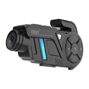 EJEAS K1Pro+ Interkom Motocyklowy z Rejestratorem 1080P - Pojedynczy Interkom