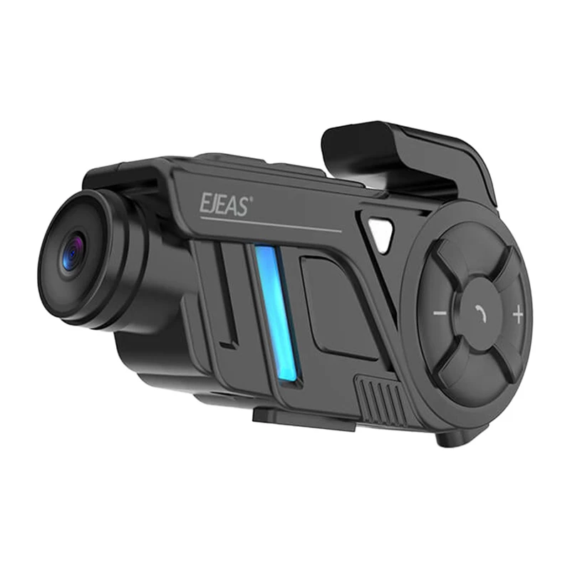 EJEAS K1Pro+ Interkom Motocyklowy z Rejestratorem 1080P - Pojedynczy Interkom