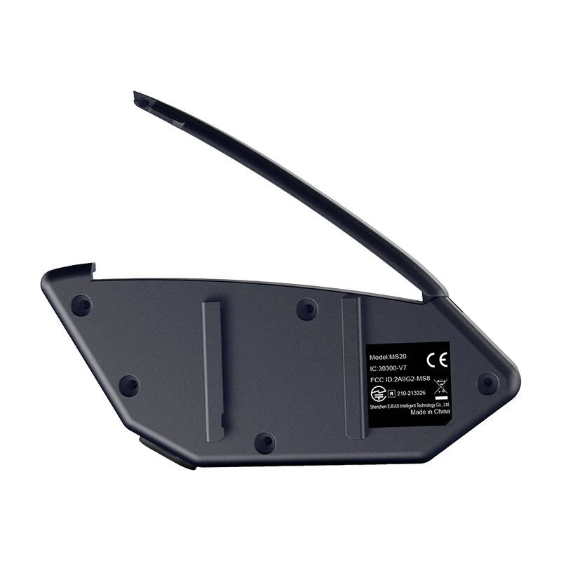 EJEAS MS20 Interkom Motocyklowy z Bluetooth 5.1, Zasięg 1000m, IP65, Redukcja Szumów CVC, Głośniki HD Stereo, Radio FM, USB-C, Do 20h Czasu Rozmowy