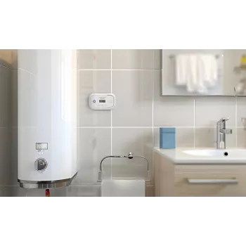 EL-HOME CD-17A2v2300/B Czujnik tlenku węgla zasilany sieciowo z wyświetlaczem LCD i baterią zapasową 9V