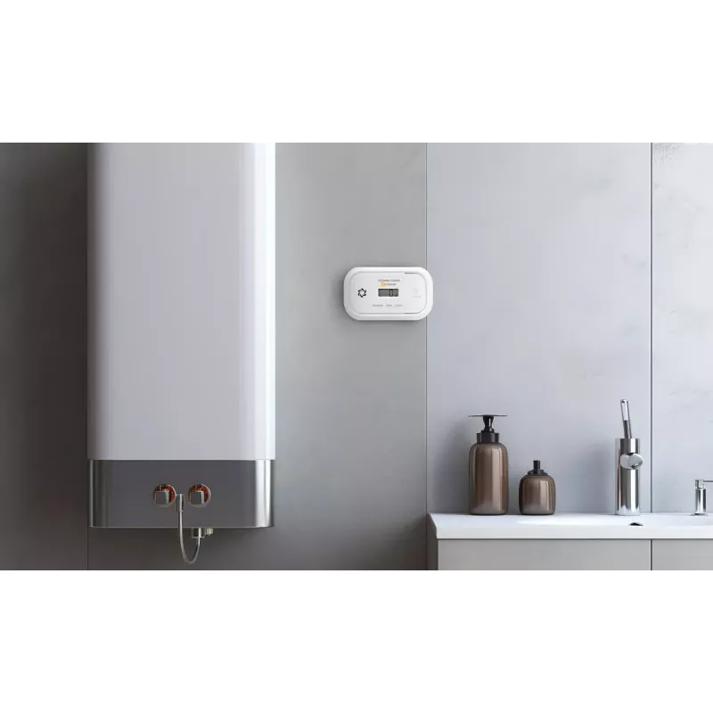 EL-HOME CD-17A2v2300/B Czujnik tlenku węgla zasilany sieciowo z wyświetlaczem LCD i baterią zapasową 9V