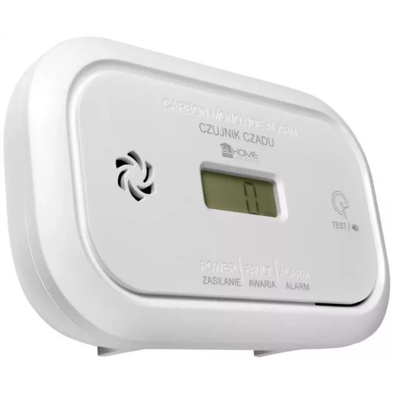EL-HOME CD-17A2v2300/B Czujnik tlenku węgla zasilany sieciowo z wyświetlaczem LCD i baterią zapasową 9V