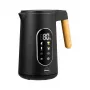 ELDOM C550 Bezprzewodowy czajnik z regulacją temperatury, 1,7 l, 2200 W, stal nierdzewna, 5 programów, utrzymywanie ciepła, wyświetlacz LED, czarny