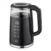 ELDOM C560 Nuvia Czajnik bezprzewodowy z regulacją temperatury, 1,7 L, 2200 W, wyświetlacz LED, stal nierdzewna/czarny