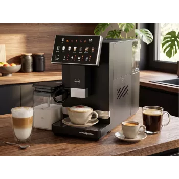 ELDOM ECA10 Automatyczny ekspres ciśnieniowy do kawy, 7 programów, 19 barów, 1450 W, zbiornik wody 1,8 l, Bean-to-Cup, LCD, czarny