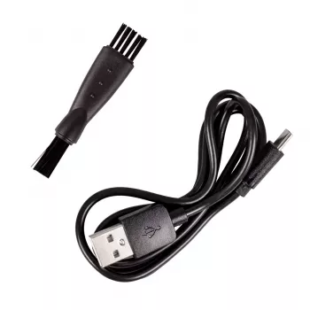 ELDOM Elektryczna golarka do twarzy i głowy G60 Rotary 3-Head Wet & Dry z wyświetlaczem LED, trymerem pop-up, wodoodpornością IPX7, 60 min pracy