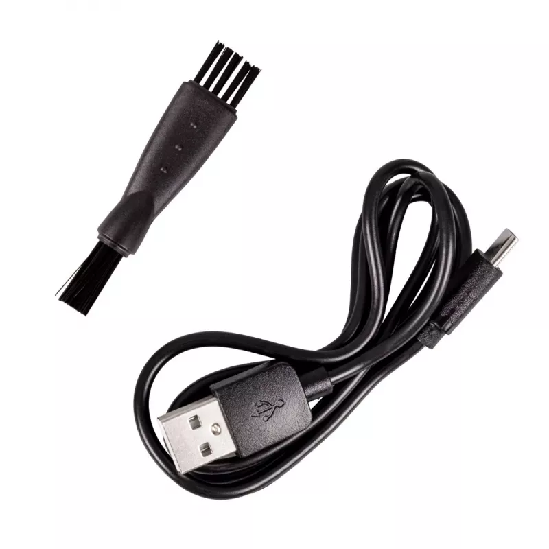 ELDOM Elektryczna golarka do twarzy i głowy G60 Rotary 3-Head Wet & Dry z wyświetlaczem LED, trymerem pop-up, wodoodpornością IPX7, 60 min pracy