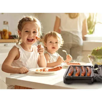 Eldom GK110 Grill kontaktowy 2000 W Czarny/Srebrny