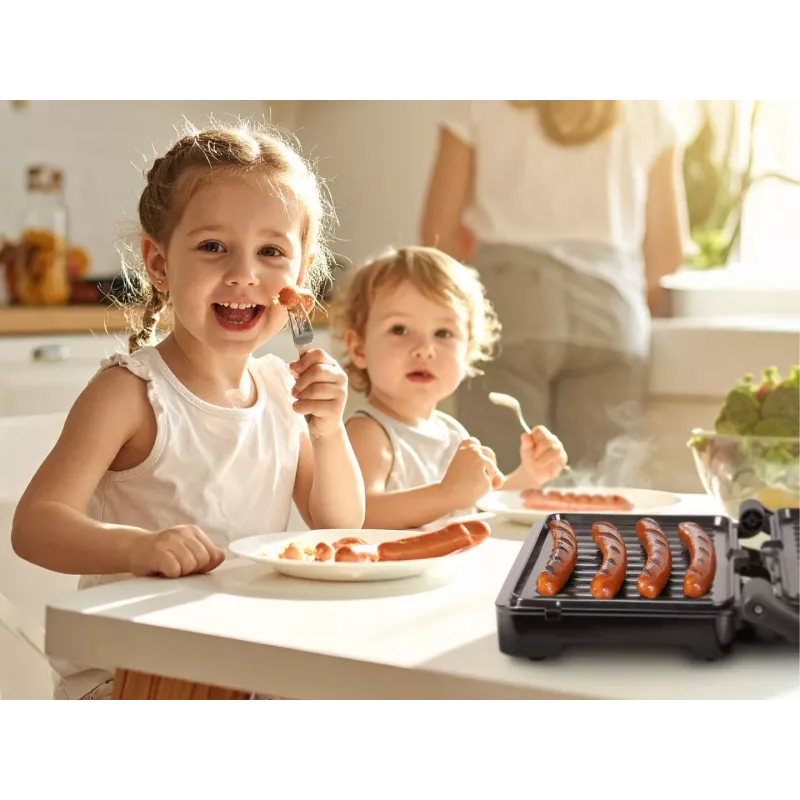 Eldom GK110 Grill kontaktowy 2000 W Czarny/Srebrny