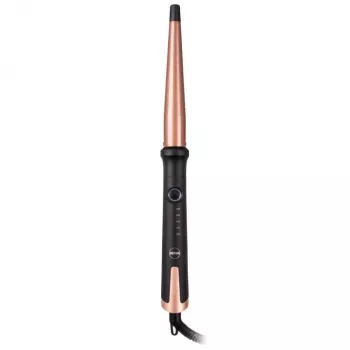 Lokówka ELDOM HS12 z cyfrową regulacją temperatury, ceramicznym wałkiem, 5 ustawieniami ciepła, wyświetlaczem LCD, automatycznym wyłączaniem, wałkiem 25mm, czarno-srebrna