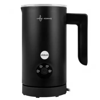 Spieniacz do mleka ELDOM SI560C Czarny - 500W Automatyczne Spienianie na Gorąco i Zimno, Podgrzewanie 300ml, Stal Nierdzewna