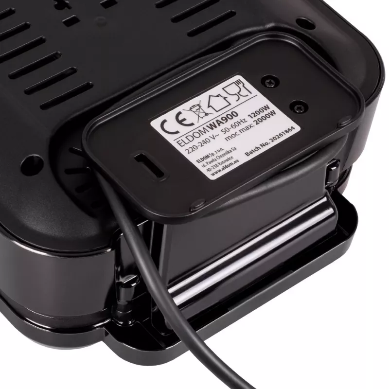 ELDOM WA900 Gofernica do wafli 1200W Czarny