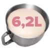 Eldom WRK1400 Robot planetarny mikser stojący 1400W (1900W szczytowa) 6,5L misa ze stali nierdzewnej Czarny