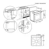 Electrolux EOE8P39WX Wbudowany piekarnik elektryczny z czyszczeniem pirolitycznym, 71L, A+