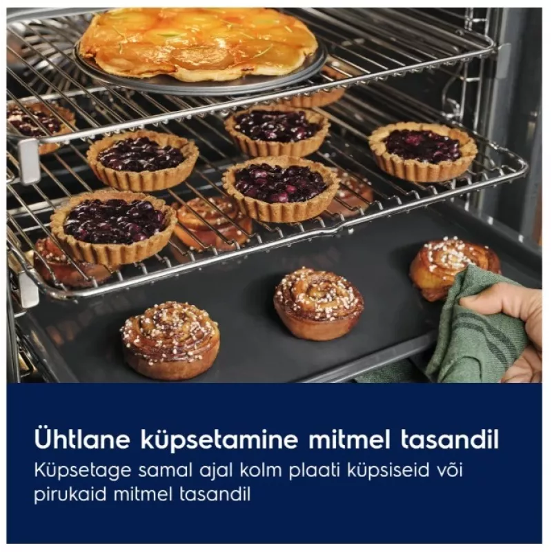 Electrolux EOF7P86H3 Wbudowany Piekarnik Elektryczny 71L Pirolityczny Samoczyszczący Klasa Energetyczna A+ z SenseCook i SteamBake