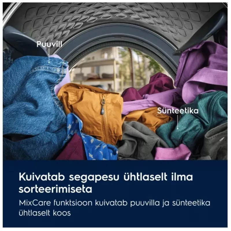 Pralko-suszarka wolnostojąca Electrolux EW6D98BEE, 8 kg prania / 5 kg suszenia, 1600 obr./min, biała