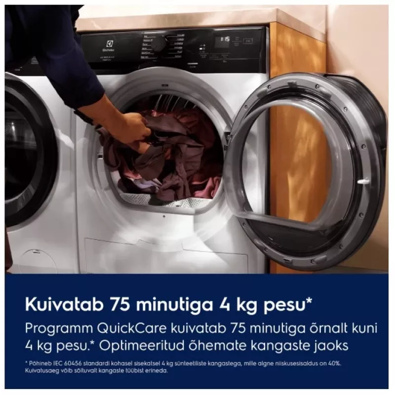Pralko-suszarka wolnostojąca Electrolux EW6D98BEE, 8 kg prania / 5 kg suszenia, 1600 obr./min, biała