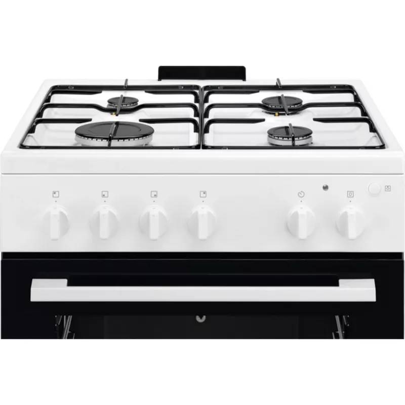 Electrolux LKG604012W Wolnostojąca kuchenka gazowa z piekarnikiem gazowym, 60 cm, biała