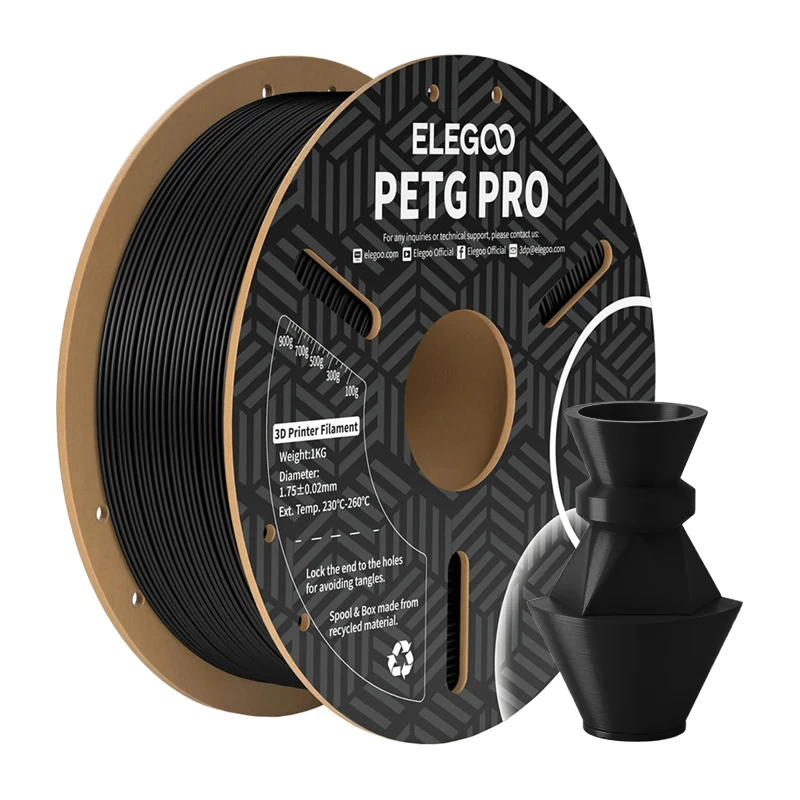 ELEGOO PETG Pro Filament (Black) 1.75mm 1kg