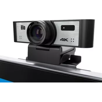 Zestaw kamery konferencyjnej Elo 4K z USB-C, pilotem, kablem 1,8 m, kompatybilny z ekranami dotykowymi Elo 03-Series (E988153)
