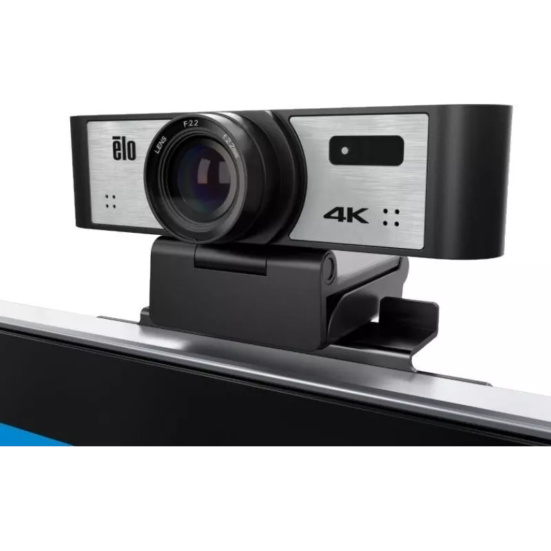Zestaw kamery konferencyjnej Elo 4K z USB-C, pilotem, kablem 1,8 m, kompatybilny z ekranami dotykowymi Elo 03-Series (E988153)
