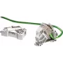 ELOTOUCH TE Connectivity AMP Netconn adapter na szynę DIN, nieobsadzony, 1 gniazdo Keystone, jasnoszary 1711897-1