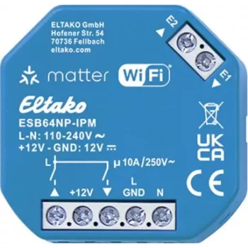 Eltako Siłownik osłon IP 2-kanałowy montaż na szynie DIN 230V AC 3A 30064019