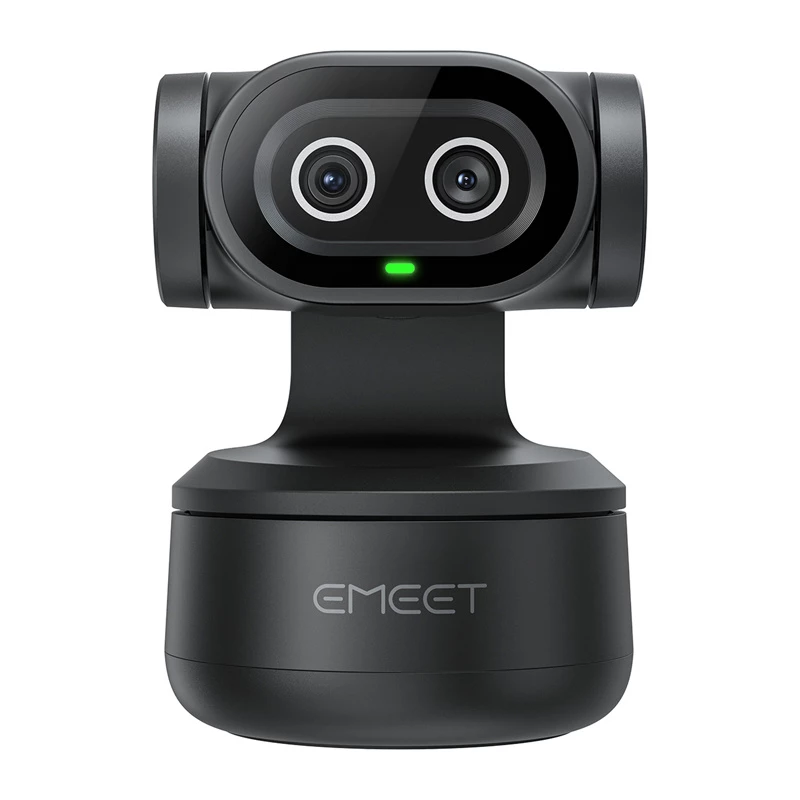 EMEET Pixy Kamera internetowa E3138 - Full HD 1080p 60fps, autofokus, redukcja szumów AI, czarna