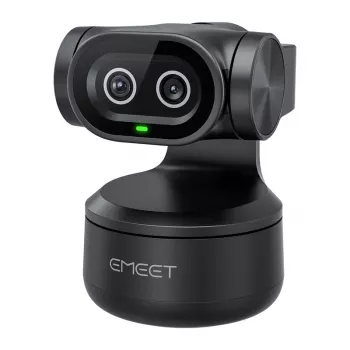 EMEET Pixy Kamera internetowa E3138 - Full HD 1080p 60fps, autofokus, redukcja szumów AI, czarna