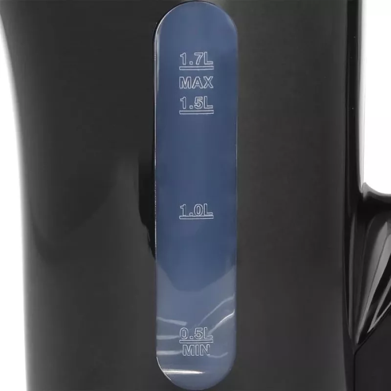 Emerio WK-123483 Czajnik elektryczny 1.7L Czarny 2200W Bezprzewodowy ze wskaźnikiem poziomu wody