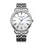 EMILE CHOURIET MAN 00116G406625 Zegarek automatyczny 40mm Czarna tarcza Stalowa bransoleta