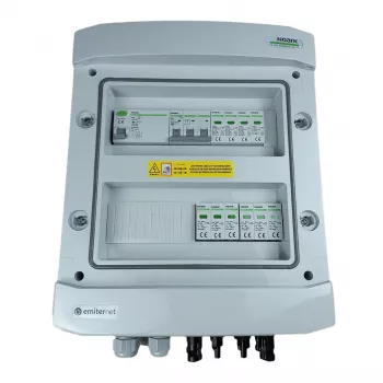 EMITER EM-1102N_DCAC PV DC/AC Switchgear Hermetic IP65 z ogranicznikami przepięć Noark i RCD